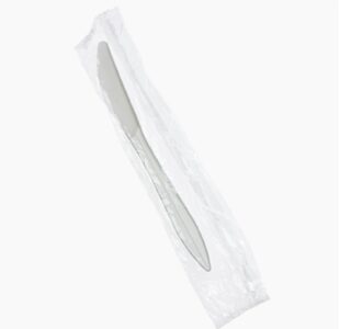 Touch® TI91919 Individually Wrapped Plastic Knives – Medium Weight, White