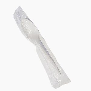 Touch® TI91929 Individually Wrapped Plastic Teaspoons – Medium Weight, White