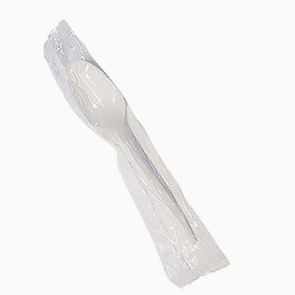 Touch® TI91929 Individually Wrapped Plastic Teaspoons – Medium Weight, White