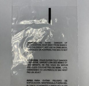 Resealable Suffocation Warning Bags - 1.5 Mil