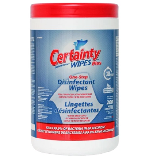 Certainty™ 96200 Disinfectant Wipes - Unscented, 200 Count